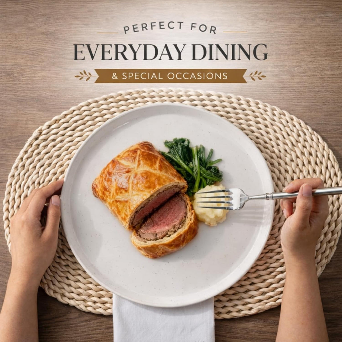 AmorArc Ceramic Dinnerware Sets for 4, 12 Pieces Handpainted Plates and Bowls Set with Rustic Terracotta Underside, Scratch Resistant Stoneware Dishes Set, Dishwasher & Microwave Safe,Light Beige