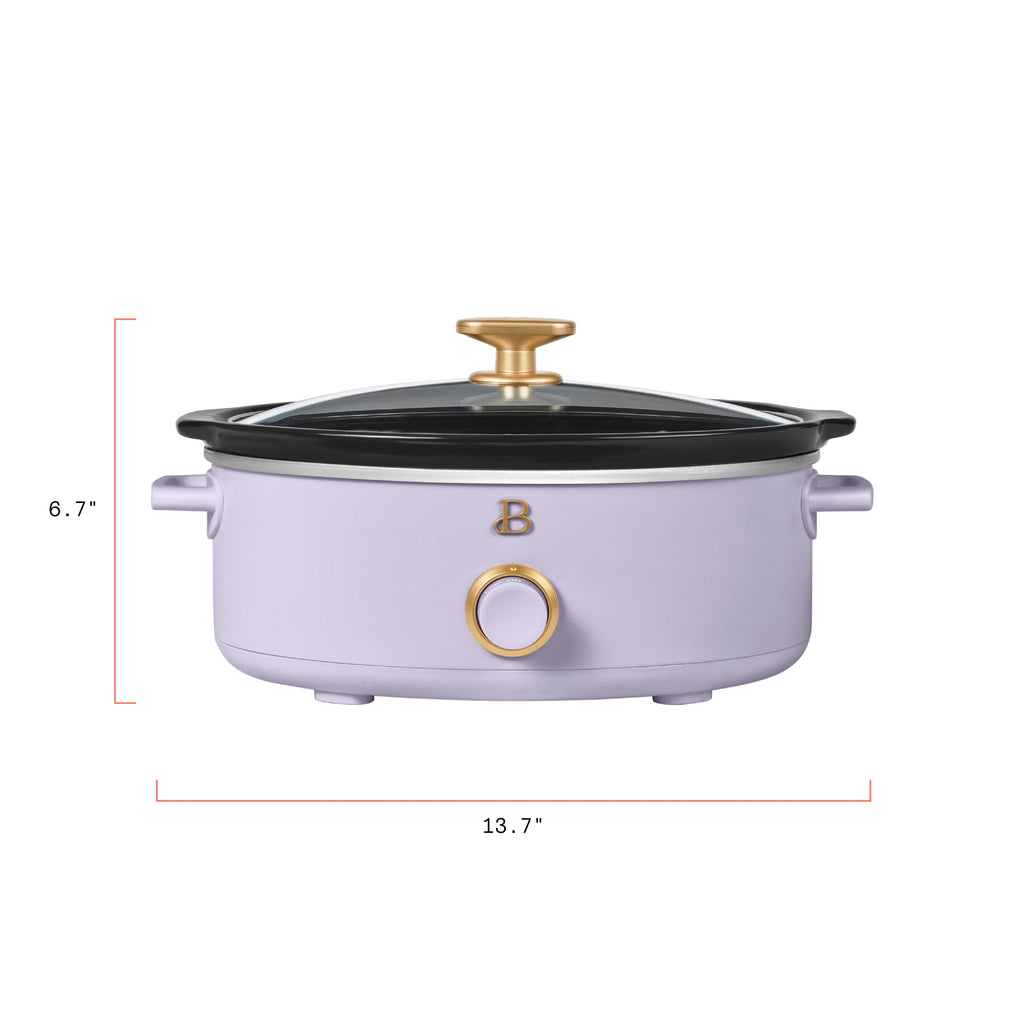 Beautiful 2.5 Qt Dip and Serve Manual Slow Cooker, Chocolate by Drew Barrymore