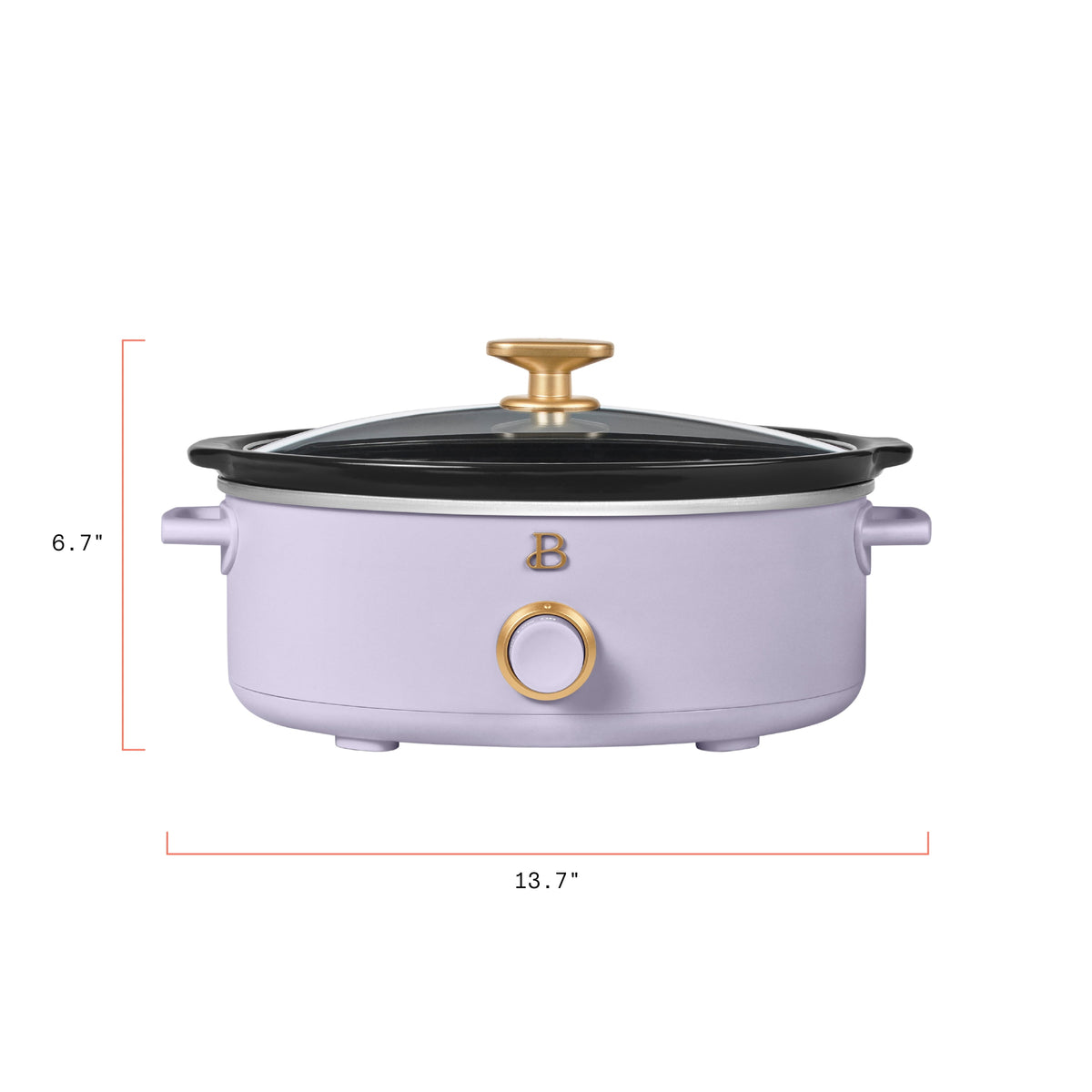 Beautiful 2.5 Qt Dip and Serve Manual Slow Cooker, Chocolate by Drew Barrymore
