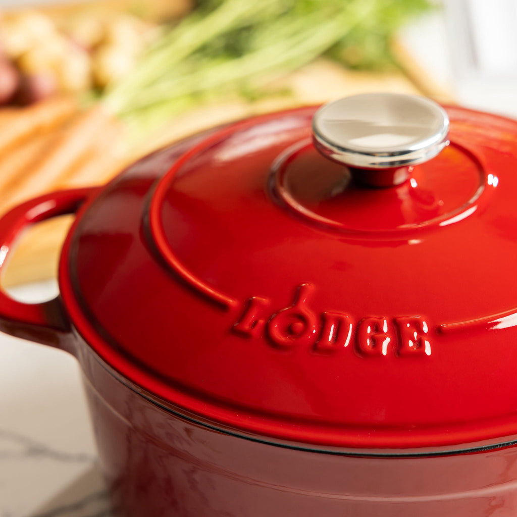 Lodge Cast Iron 5.5qt Indigo Enameled Dutch Oven