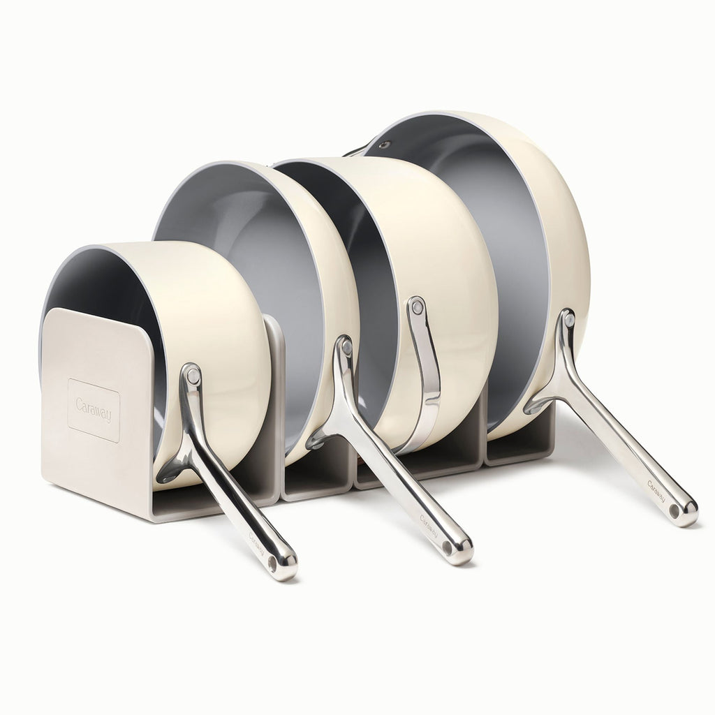 Caraway Ceramic Non-Stick Pots & Pans Cookware Set, 12- Piece, Cream
