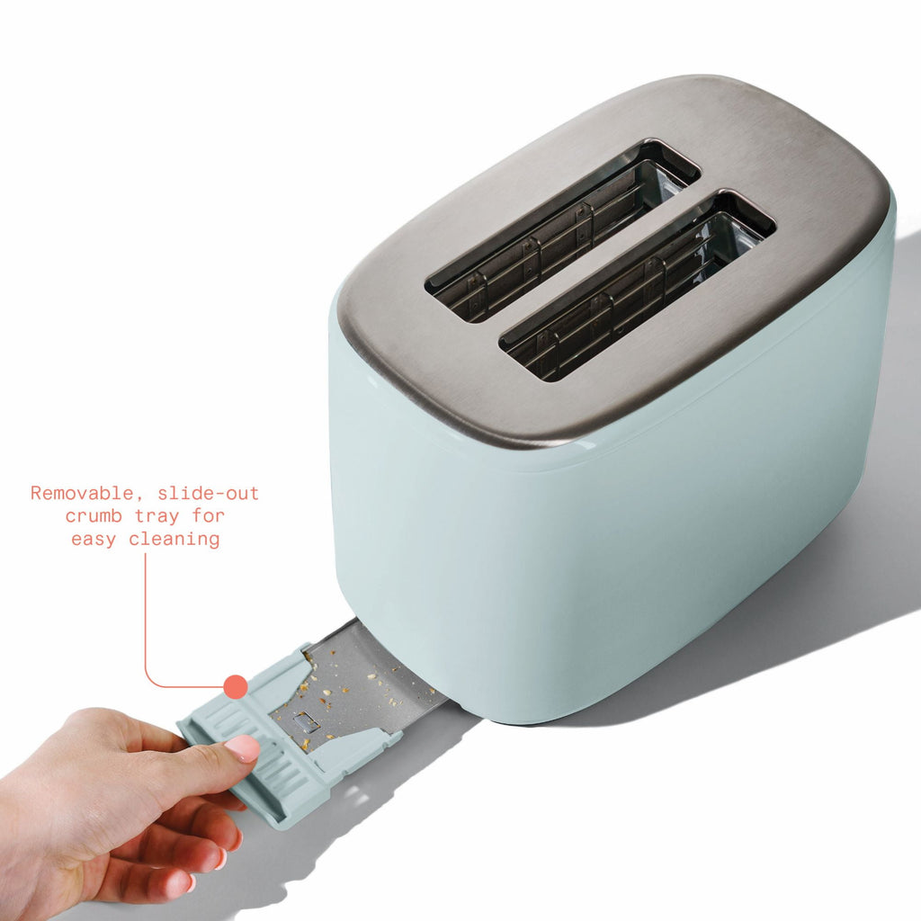 Beautiful 2 Slice Toaster with Touch-Activated Display, Thyme Green by Drew Barrymore
