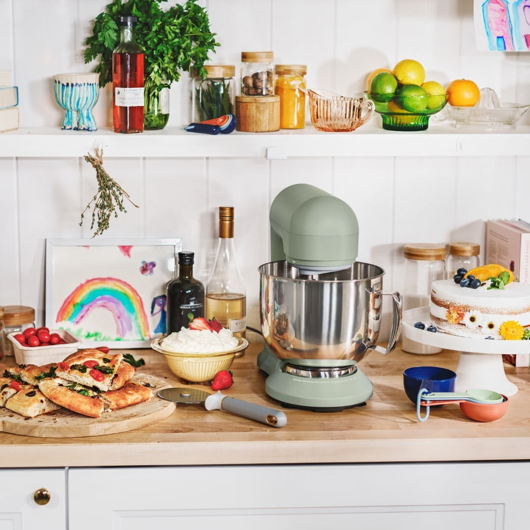 Beautiful 5.3 Qt Stand Mixer, Lightweight & Powerful with Tilt-Head, Chocolate by Drew Barrymore