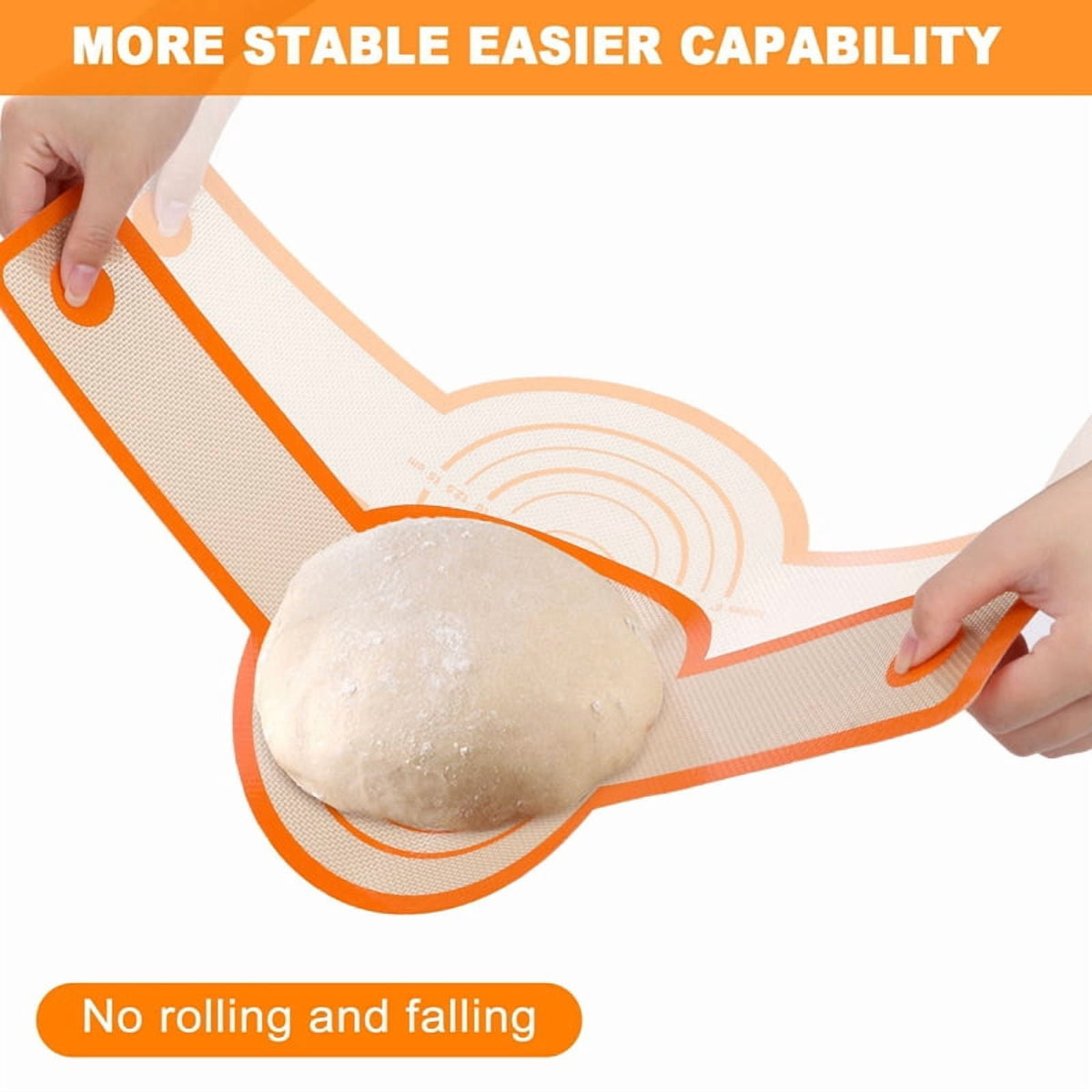 Luiisis 2 Pack Sourdough Bread Sling Set - Oval & Round Non-Stick Silicone Mat for Dutch Oven, Reusable with Long Handle for Easy Transfer