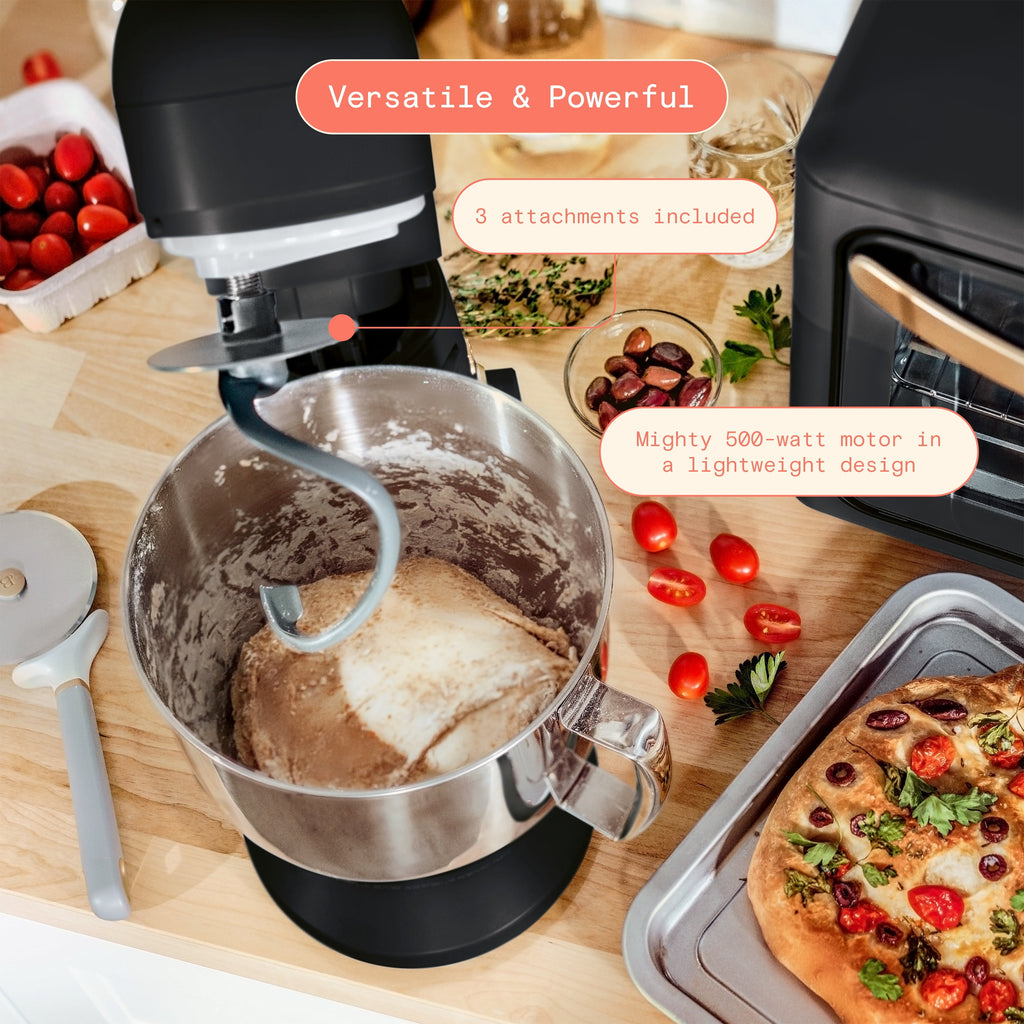 Beautiful 5.3 Qt Stand Mixer, Lightweight & Powerful with Tilt-Head, Chocolate by Drew Barrymore