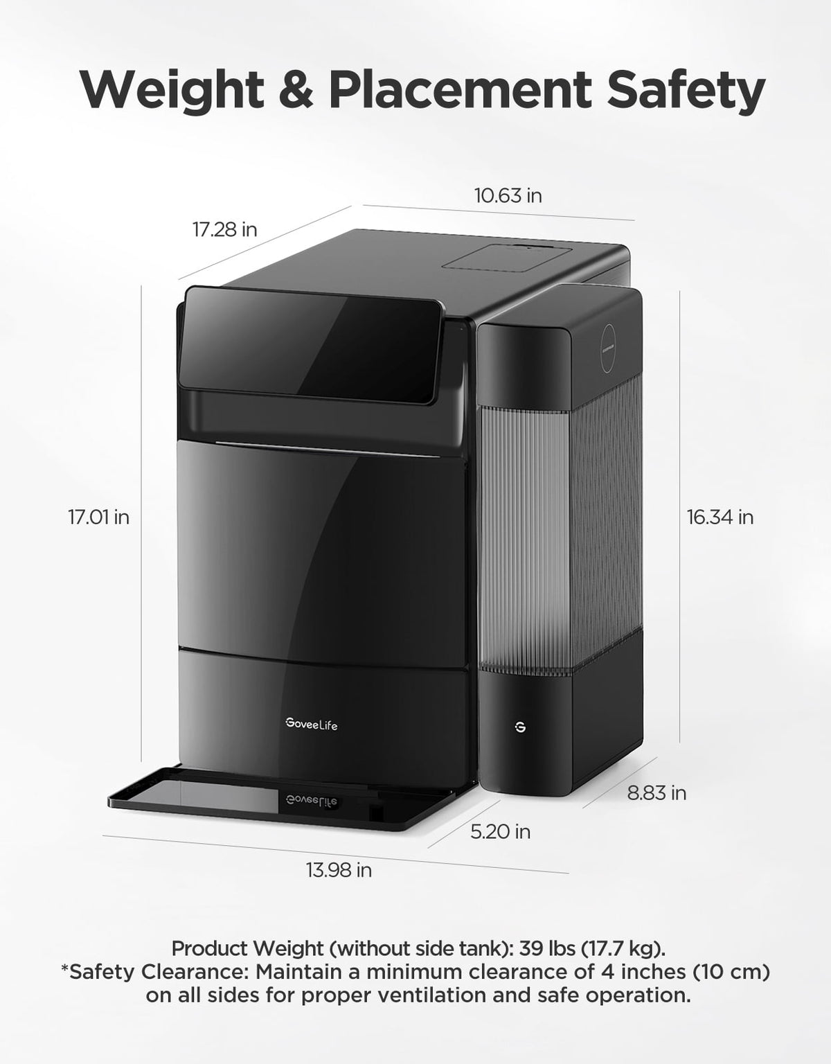 Govee Smart Nugget Ice Maker Pro - 60 lb Ice Nuggets