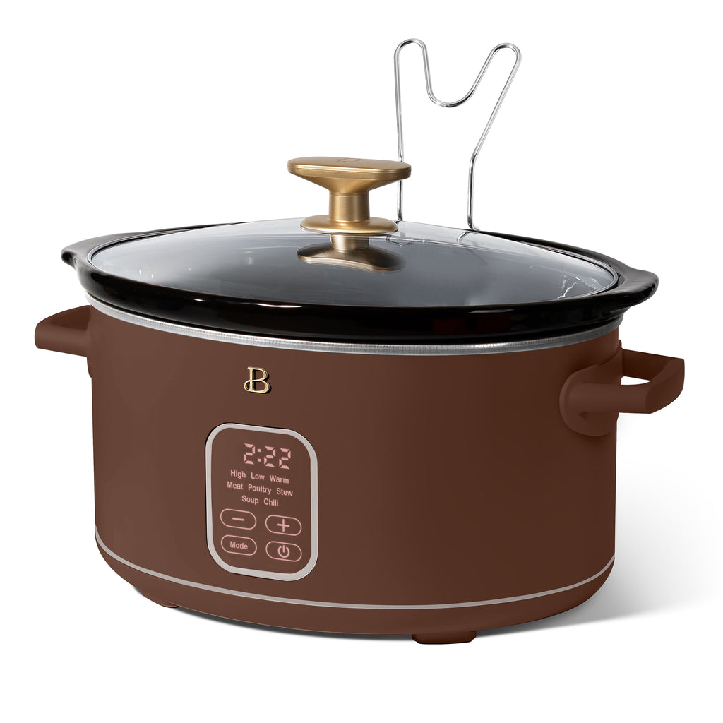 Beautiful 6 Qt Programmable Slow Cooker, Thyme Green by Drew Barrymore