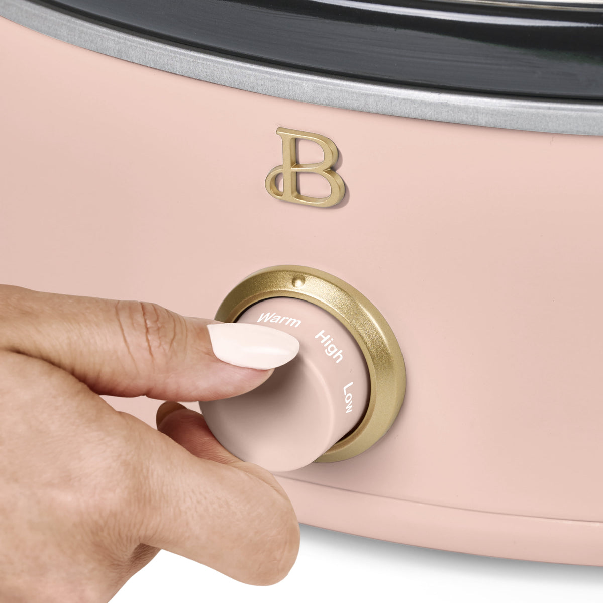 Beautiful 2.5 Qt Dip and Serve Manual Slow Cooker, Chocolate by Drew Barrymore