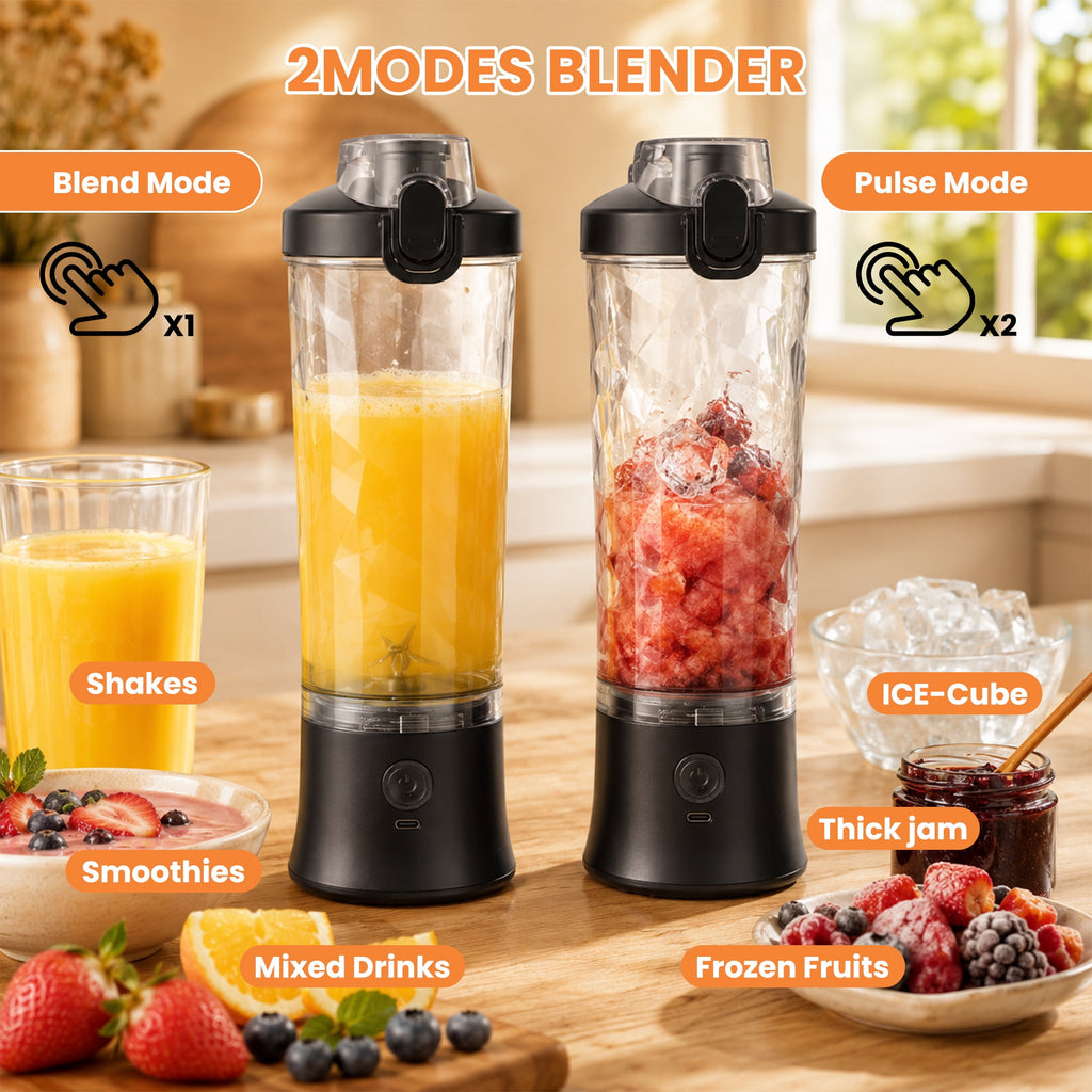 ORFELD Personal Portable Blender, Small Kitchen Appliances Blender Cup for Shakes and Smoothies Rechargeable Shaker Bottle, 20oz