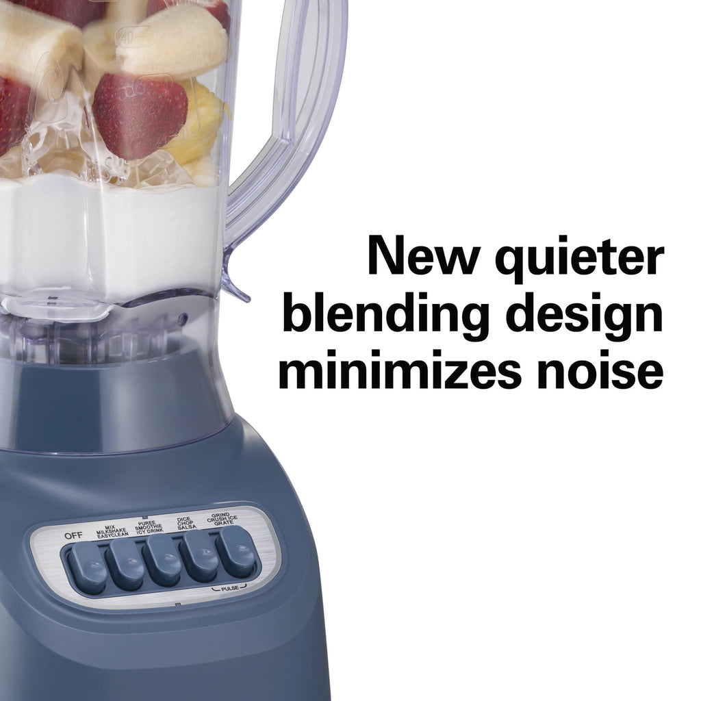 Hamilton Beach Smoothie Blender, 48 oz BPA-Free Jar 650 W 12-Function Countertop Blender for Kitchen, Black