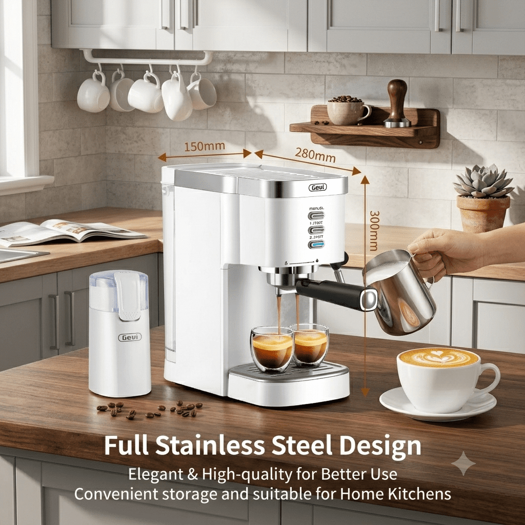 Gevi 20 Bar Espresso Machine, Coffee Maker with Milk Frother