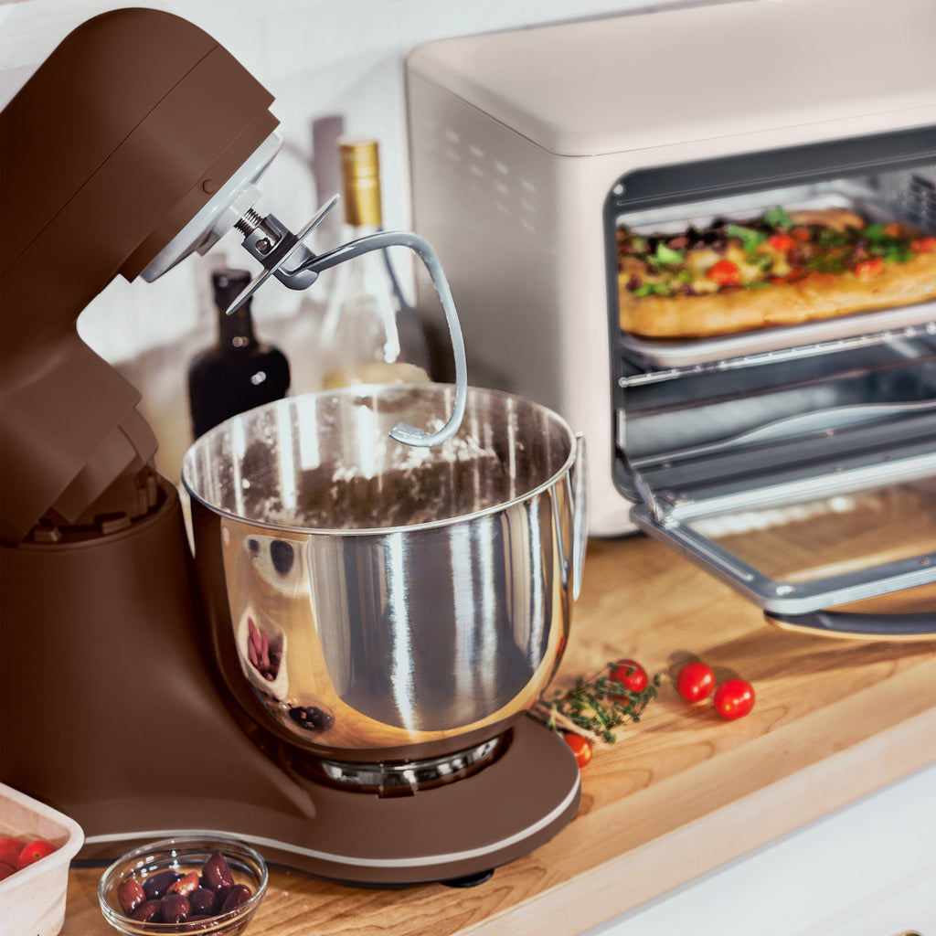 Beautiful 5.3 Qt Stand Mixer, Lightweight & Powerful with Tilt-Head, Chocolate by Drew Barrymore