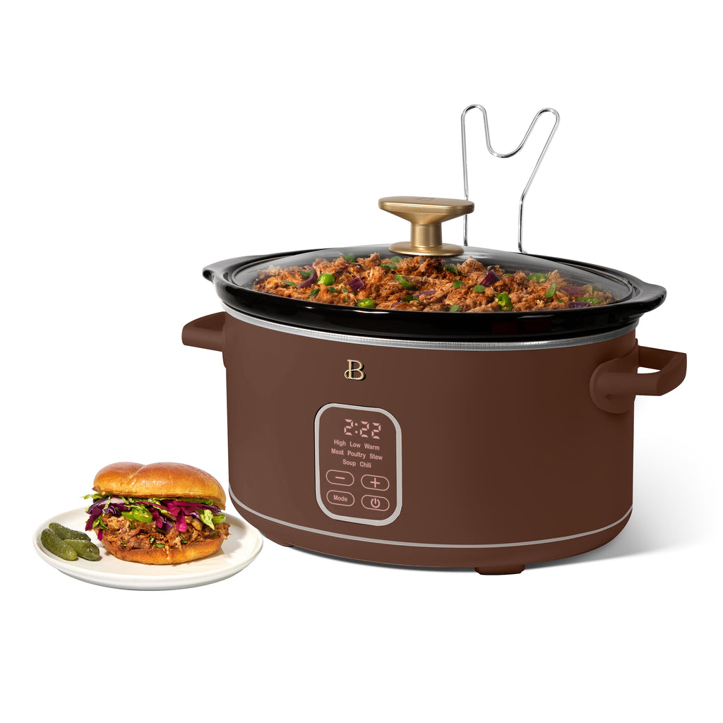 Beautiful 6 Qt Programmable Slow Cooker, Thyme Green by Drew Barrymore