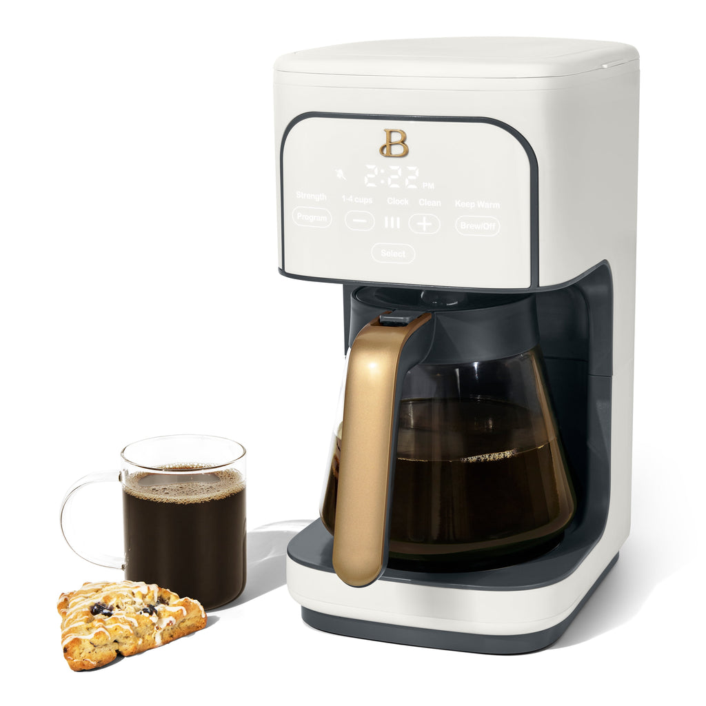 Beautiful 12 cup Programmable Coffee Maker, Thyme Green by Drew Barrymore