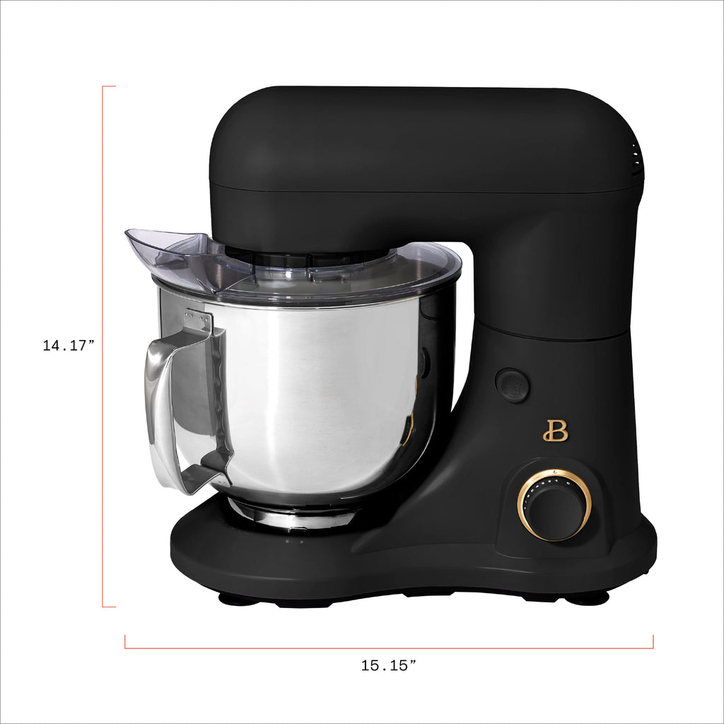 Beautiful 5.3 Qt Stand Mixer, Lightweight & Powerful with Tilt-Head, Chocolate by Drew Barrymore
