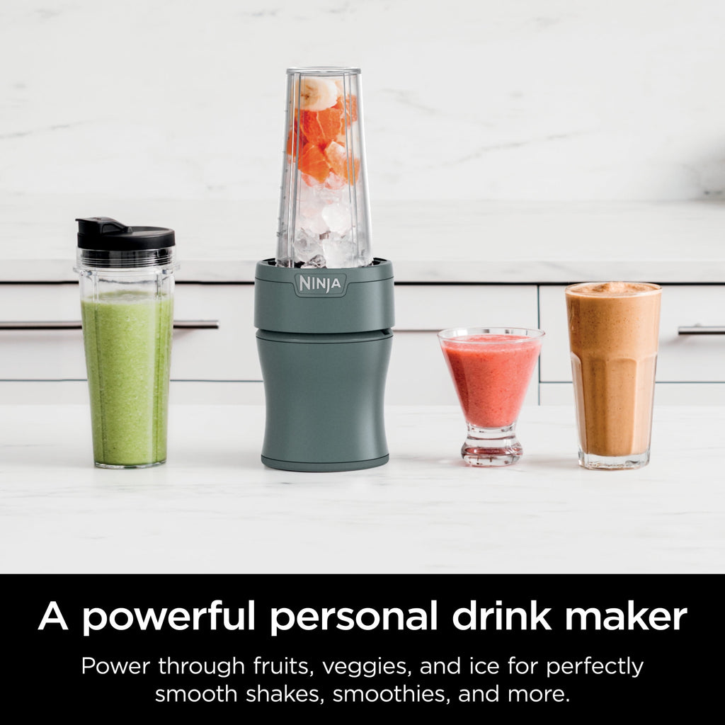 Ninja Nutri-Blender 20-Oz Personal Blender, (2) 20-Oz Dishwasher-Safe To-Go Cups, Smoothie, BN300GY Gray