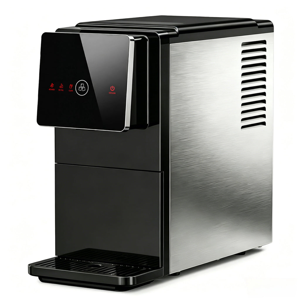 Simzlife Countertop Nugget Ice Maker, 40 Lbs/24H Chewable Sonic Pellet Ice, Self-Cleaning Ice Machine, 1.8L Tank