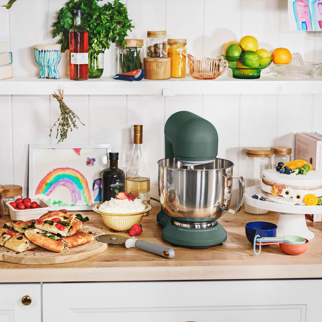 Beautiful 5.3 Qt Stand Mixer, Lightweight & Powerful with Tilt-Head, Chocolate by Drew Barrymore