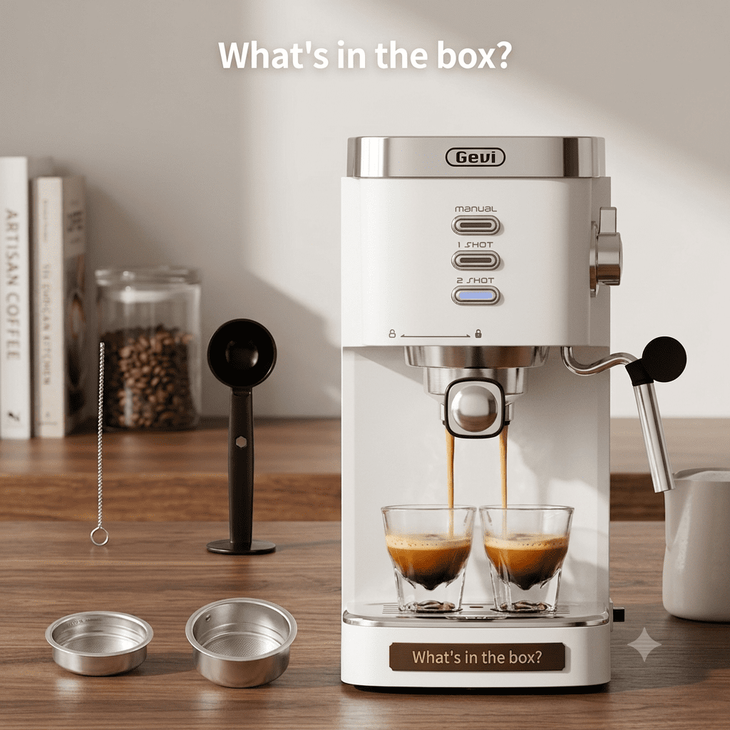 Gevi 20 Bar Espresso Machine, Coffee Maker with Milk Frother