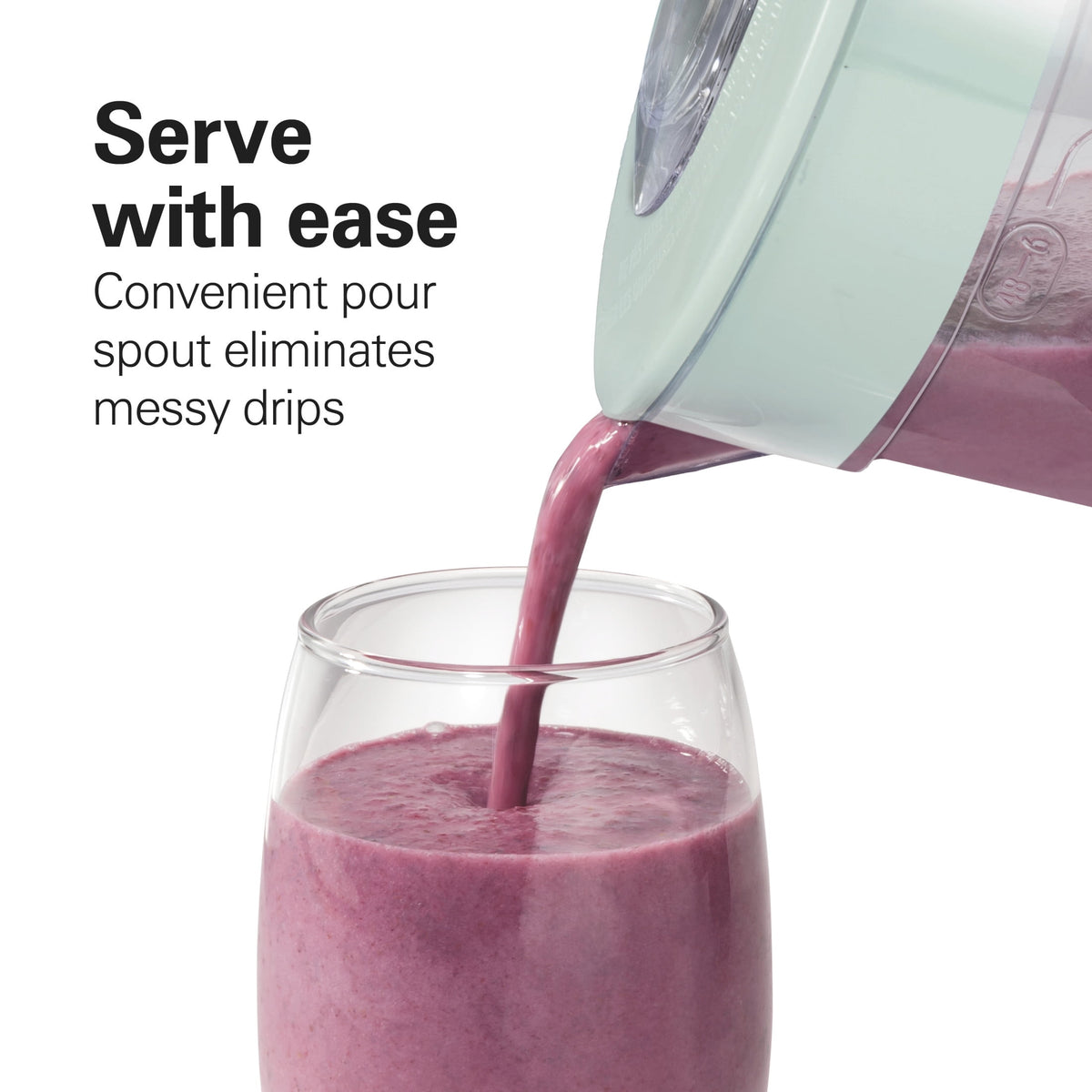 Hamilton Beach Smoothie Blender, 48 oz BPA-Free Jar 650 W 12-Function Countertop Blender for Kitchen, Black