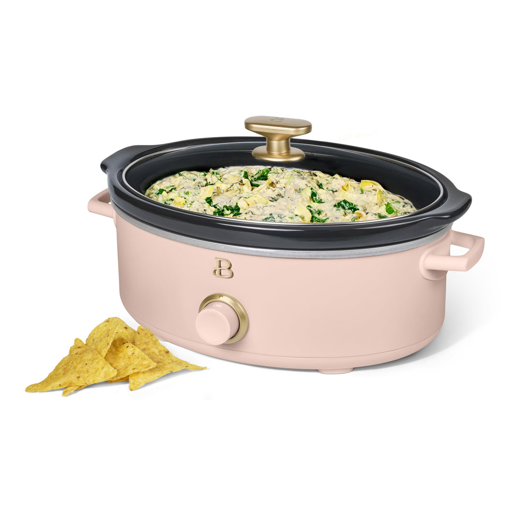Beautiful 2.5 Qt Dip and Serve Manual Slow Cooker, Chocolate by Drew Barrymore