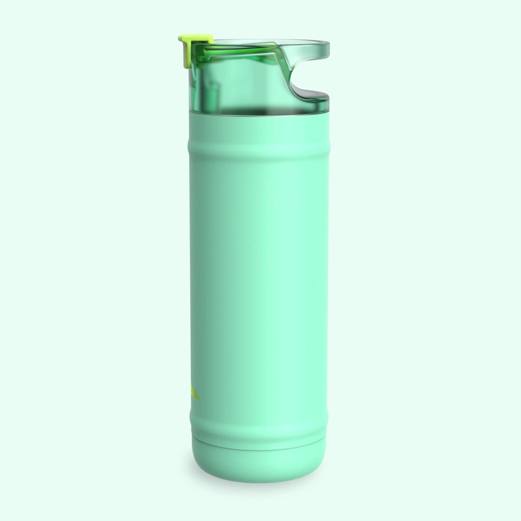 Bubba 32oz DualSip Insulated Stainless Steel Water Bottle with Straw & Sip Lid, Moodbooster Purple/Blue