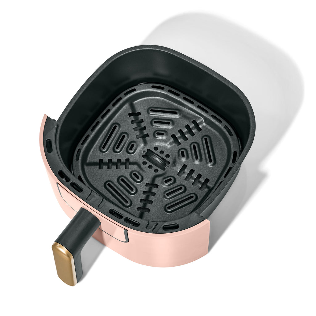 Beautiful 3 Qt Air Fryer with TurboCrisp Technology, EverGood Non-Toxic Ceramic Nonstick Coating, Chocolate by Drew Barrymore