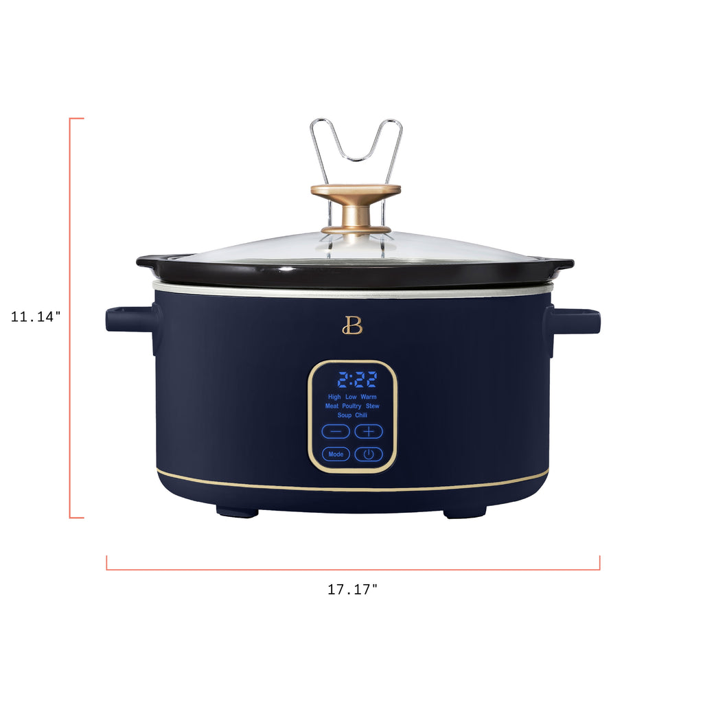 Beautiful 6 Qt Programmable Slow Cooker, Thyme Green by Drew Barrymore