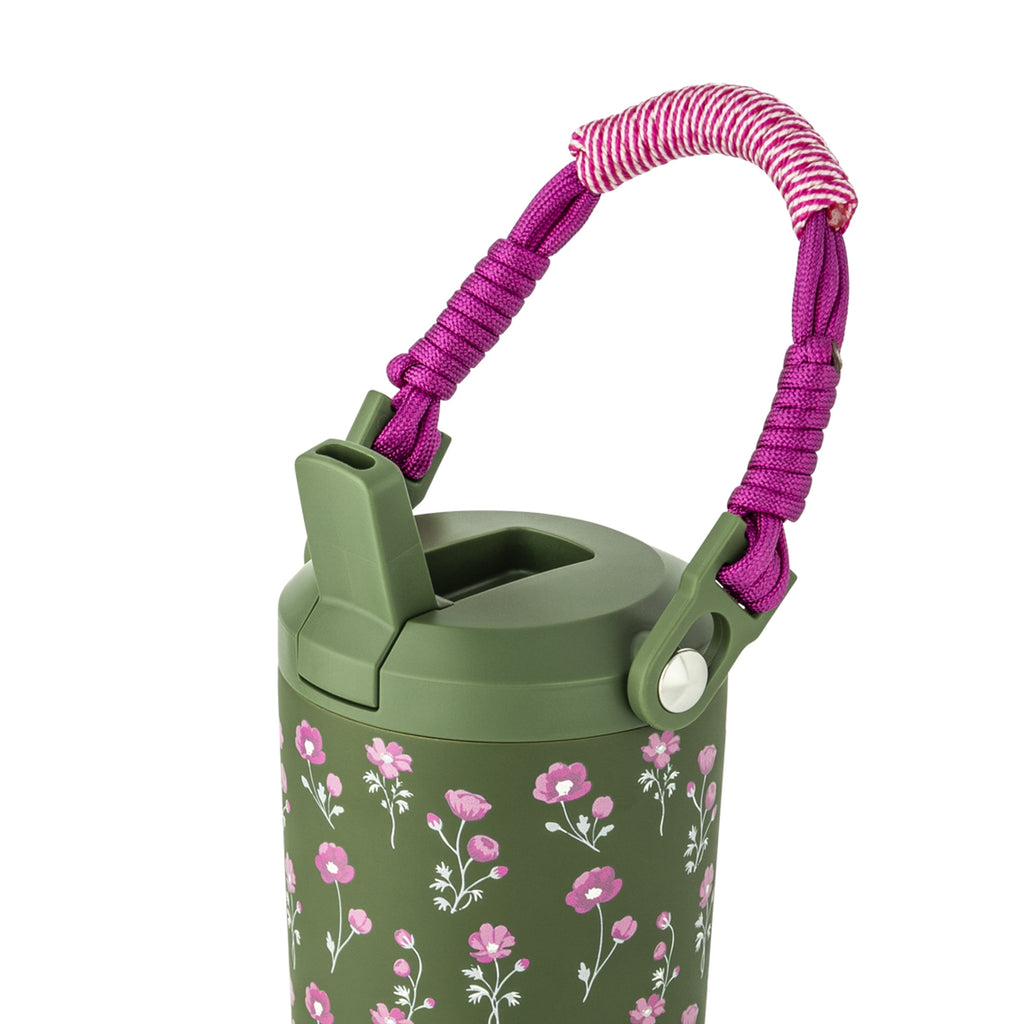 Jacey Duprie x TAL Hudson 24oz Stainless Steel Water Bottle with Paracord Handle, Jardin