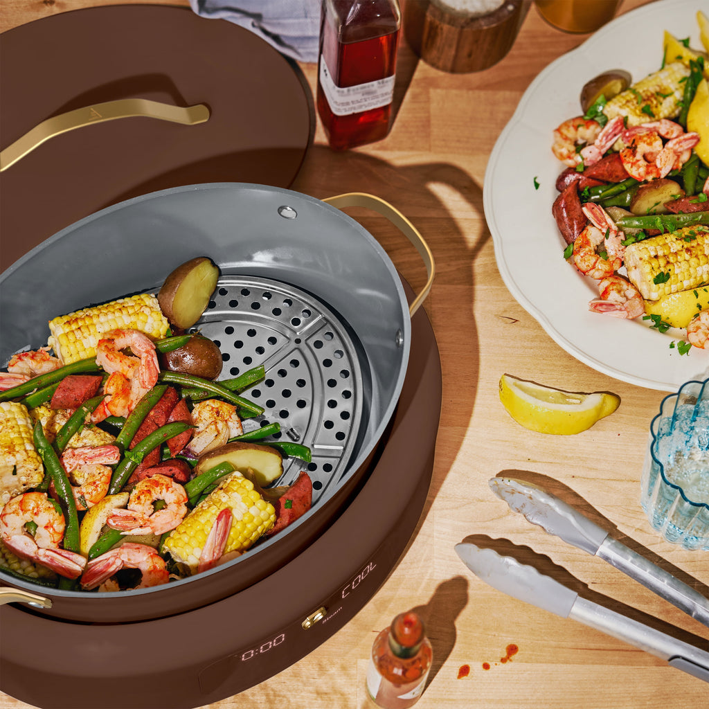 Beautiful 10 in 1, 6 Qt Electric Multi-Cooker, Thyme Green by Drew Barrymore
