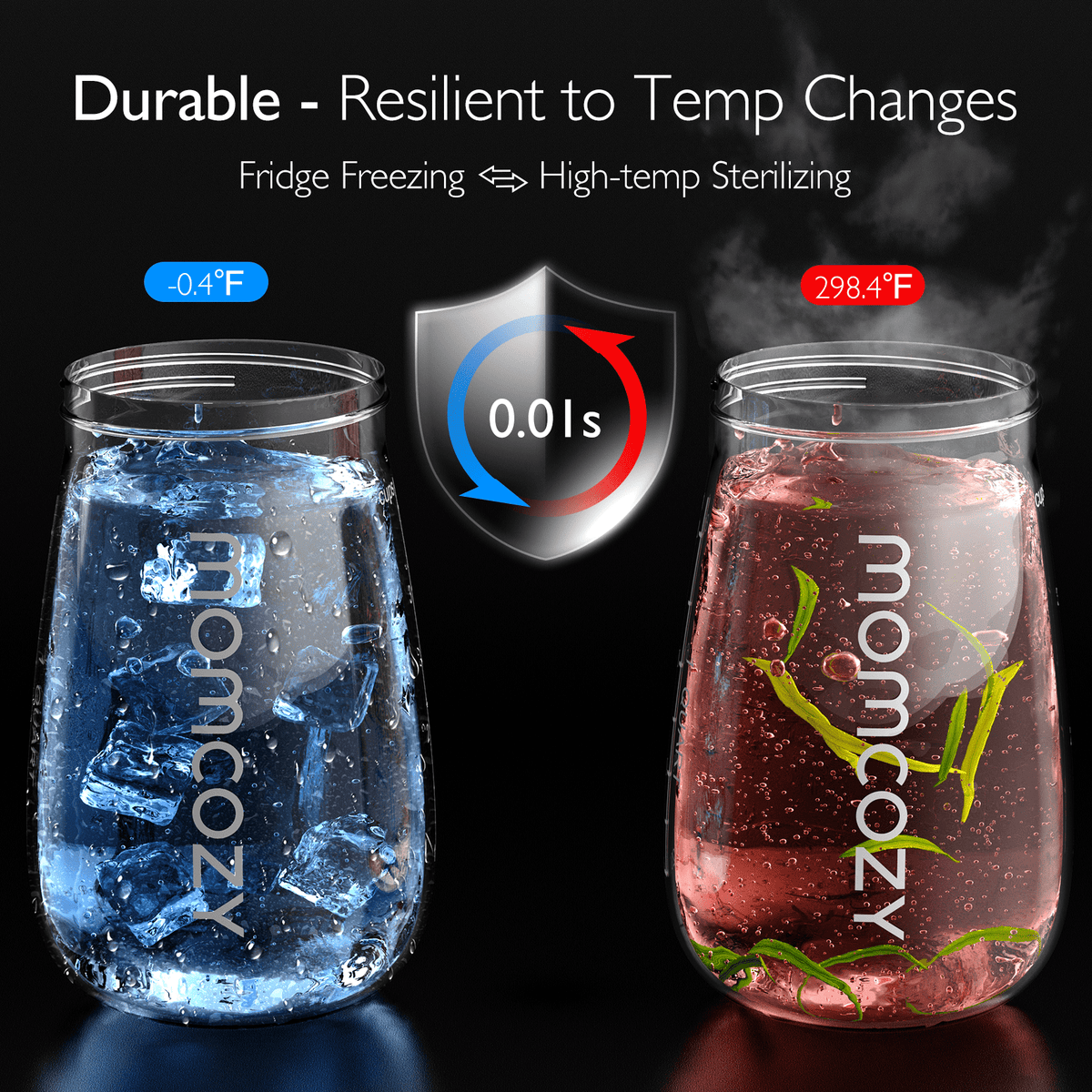 Momcozy Breast Milk Pitcher, Resistant to Heat and Cold Abrupt Temp Swings, 1 Quart Mason Jar