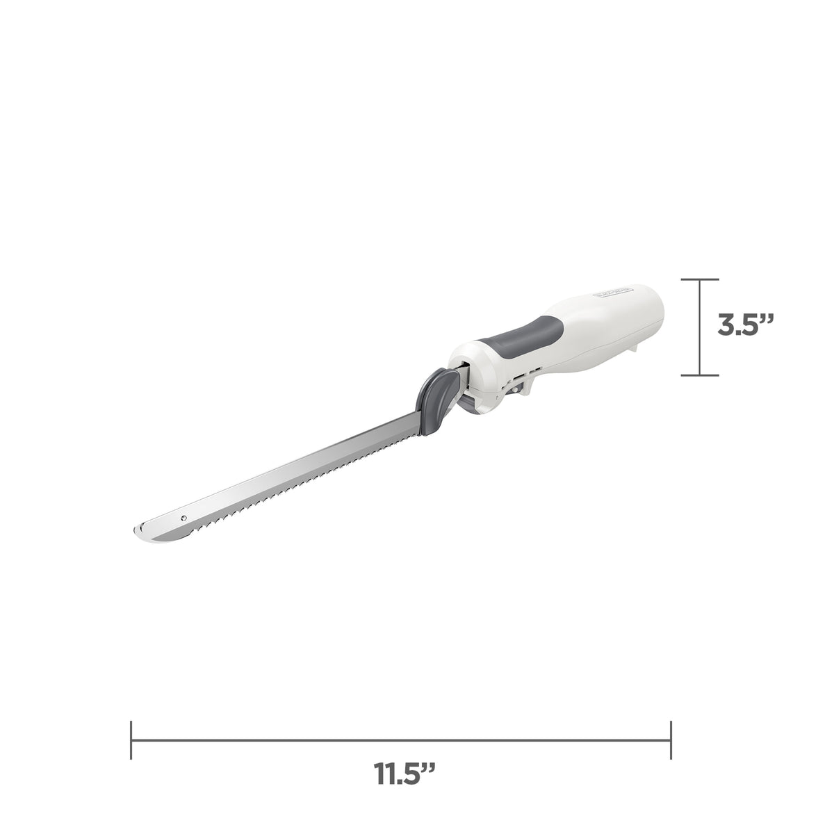 BLACK+DECKER 9-Inch Electric Carving Knife, Stainless Steel, White