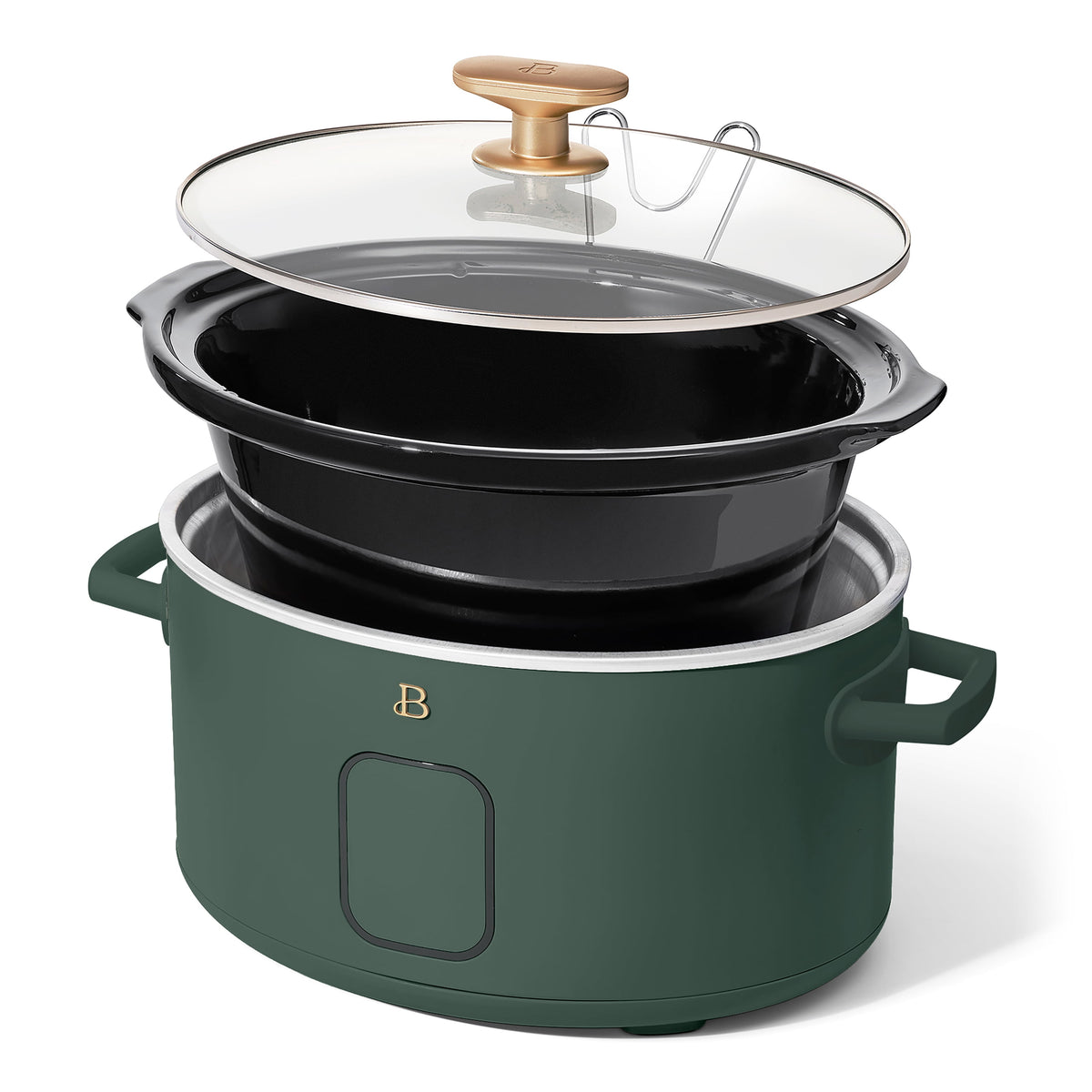 Beautiful 6 Qt Programmable Slow Cooker, Thyme Green by Drew Barrymore
