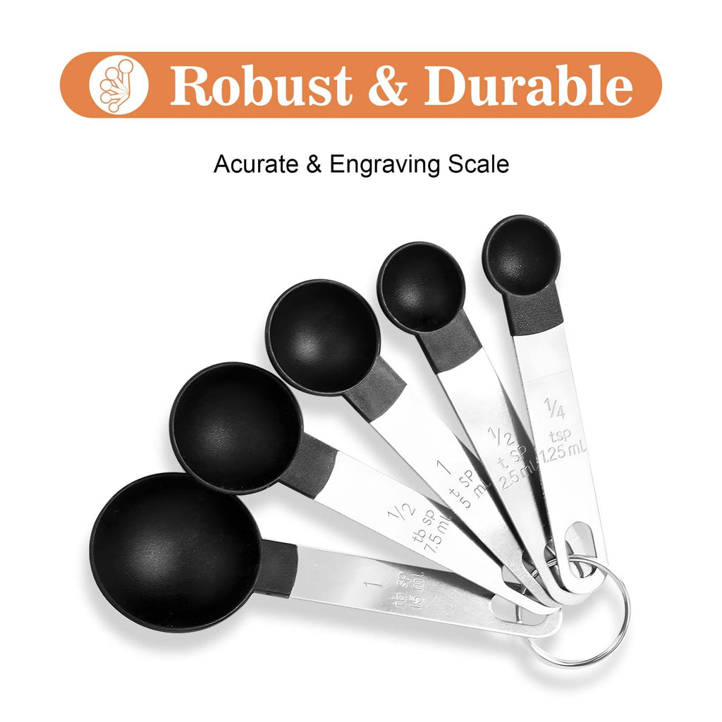 10 Piece Measuring Cups and Spoons Set, Measuring Tools with Stainless Steel Handles, Kitchen Gadgets for Baking & Cooking, Fits for Measuring Dry and Liquid