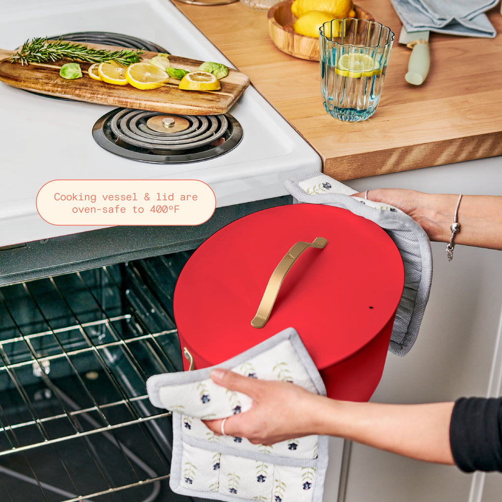 Beautiful 10 in 1, 6 Qt Electric Multi-Cooker, Thyme Green by Drew Barrymore