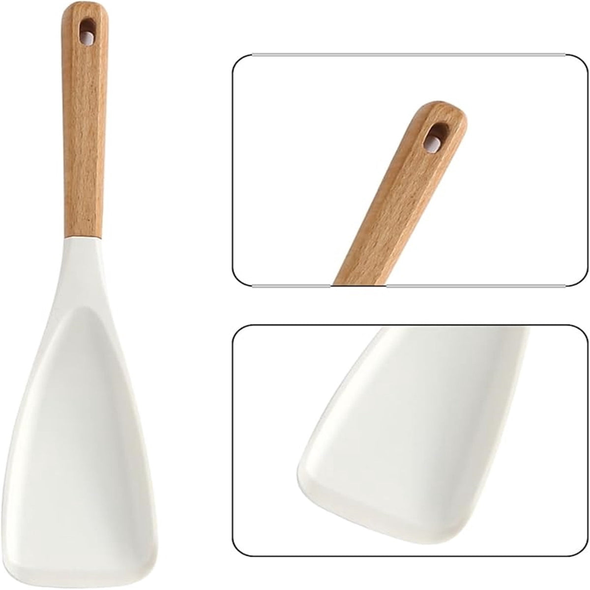 Cedar and Ash Spoon, Multifunction Spatula Cooking Spoon, 2026 New Silicone Nonstick Pan Cooking Spoon, Safe for Nonstick Cookware, Ergonomic Grip, Ideal for Stirring, Mixing, Serving