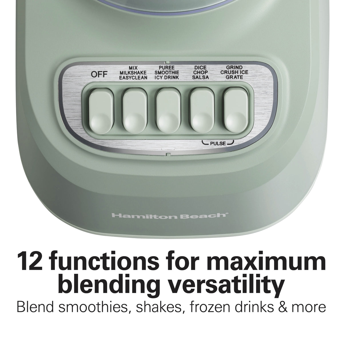 Hamilton Beach Smoothie Blender, 48 oz BPA-Free Jar 650 W 12-Function Countertop Blender for Kitchen, White