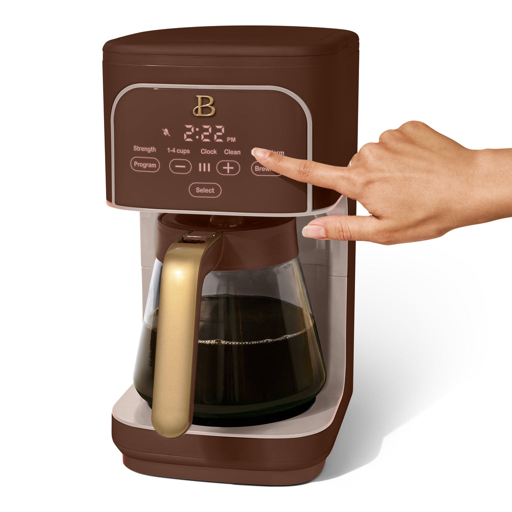 Beautiful 12 cup Programmable Coffee Maker, Thyme Green by Drew Barrymore