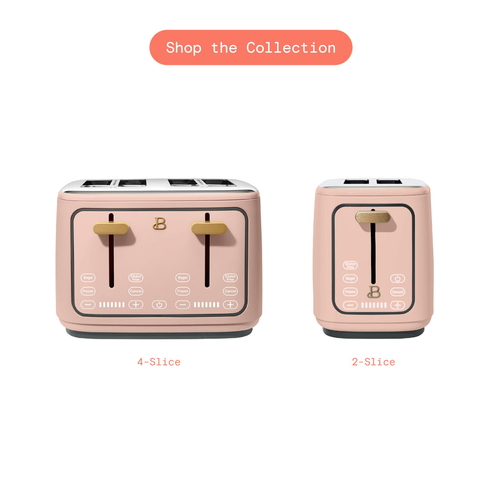 Beautiful 2 Slice Toaster with Touch-Activated Display, Thyme Green by Drew Barrymore