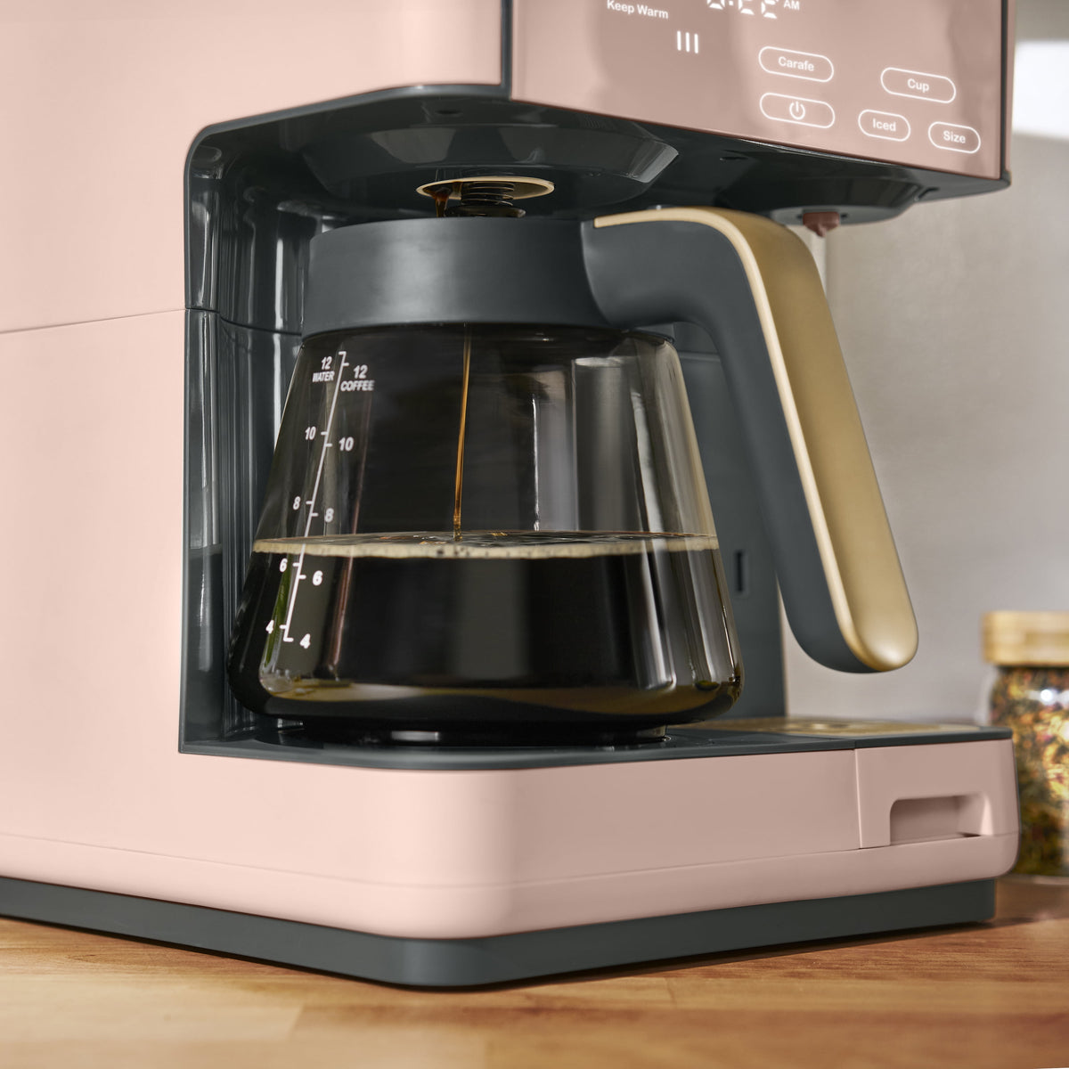 Beautiful by Drew Barrymore Multi-Brew 12-Cup Programmable Drip & Single-Serve Coffee Maker, White Icing