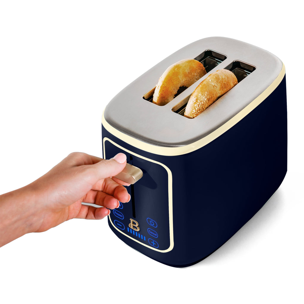 Beautiful 2 Slice Toaster with Touch-Activated Display, Thyme Green by Drew Barrymore
