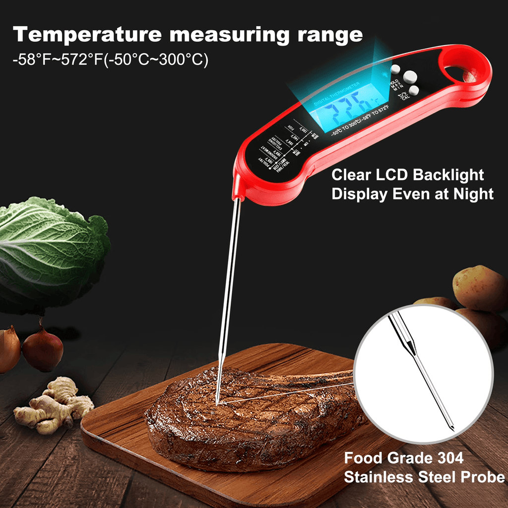 AGCAN Digital Meat Thermometer Instant Read Food Thermometers for BBQ Grilling Cooking