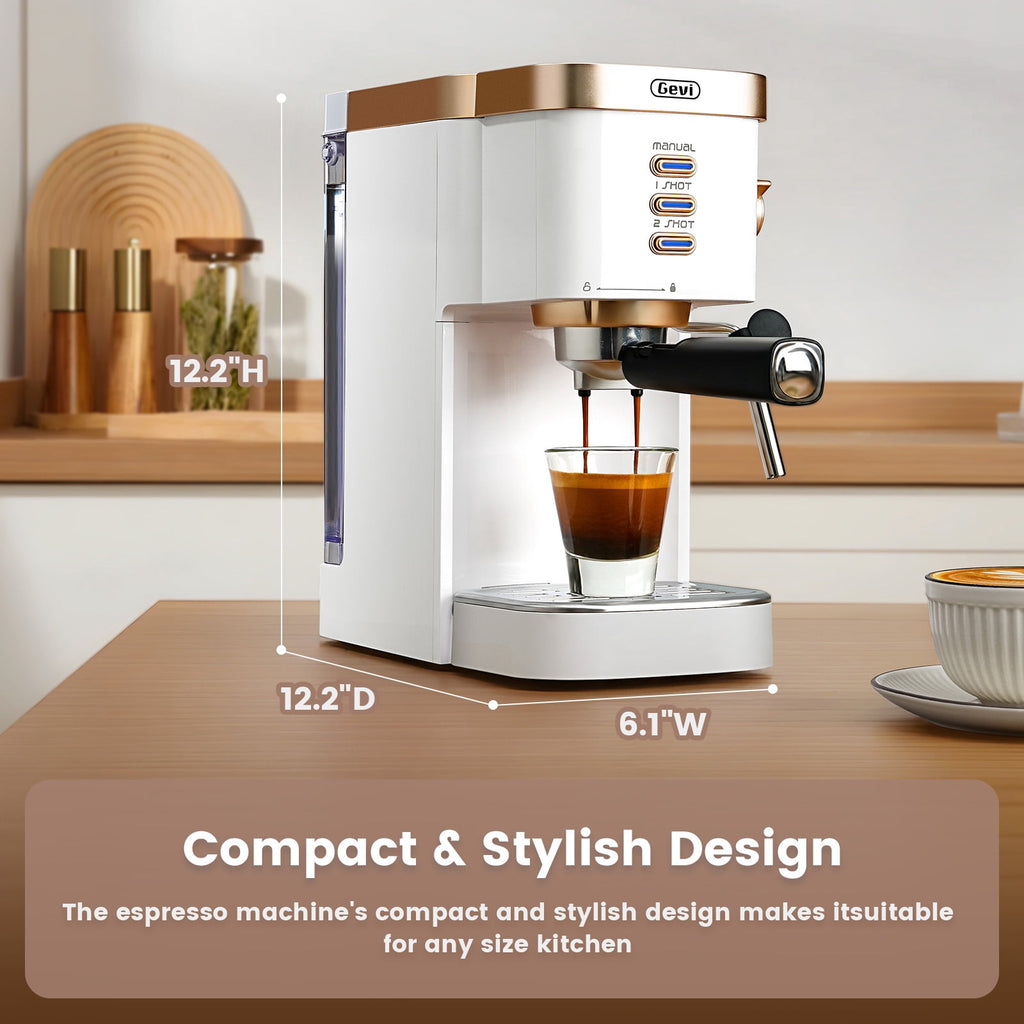 Gevi 20 Bar Espresso Machine, Coffee Maker with Milk Frother
