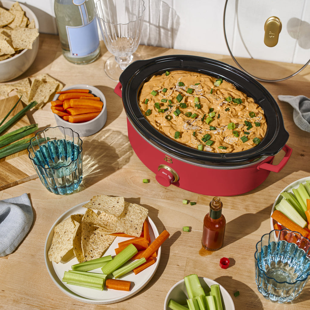 Beautiful 2.5 Qt Dip and Serve Manual Slow Cooker, Chocolate by Drew Barrymore
