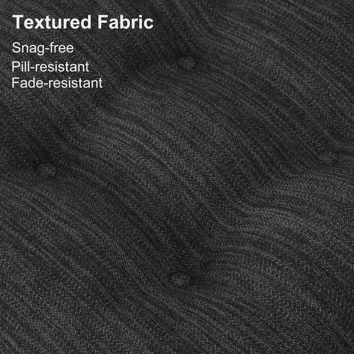 Baibu Dining Chair Cushions Set of 4, Dual Layer Memory Foam Seat Pads with Non-Slip Bottom and Ties, 16.5 x 16.5 x 3.5 inches, Black