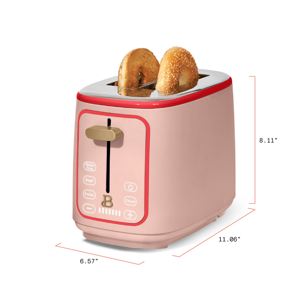Beautiful 2 Slice Toaster with Touch-Activated Display, Thyme Green by Drew Barrymore