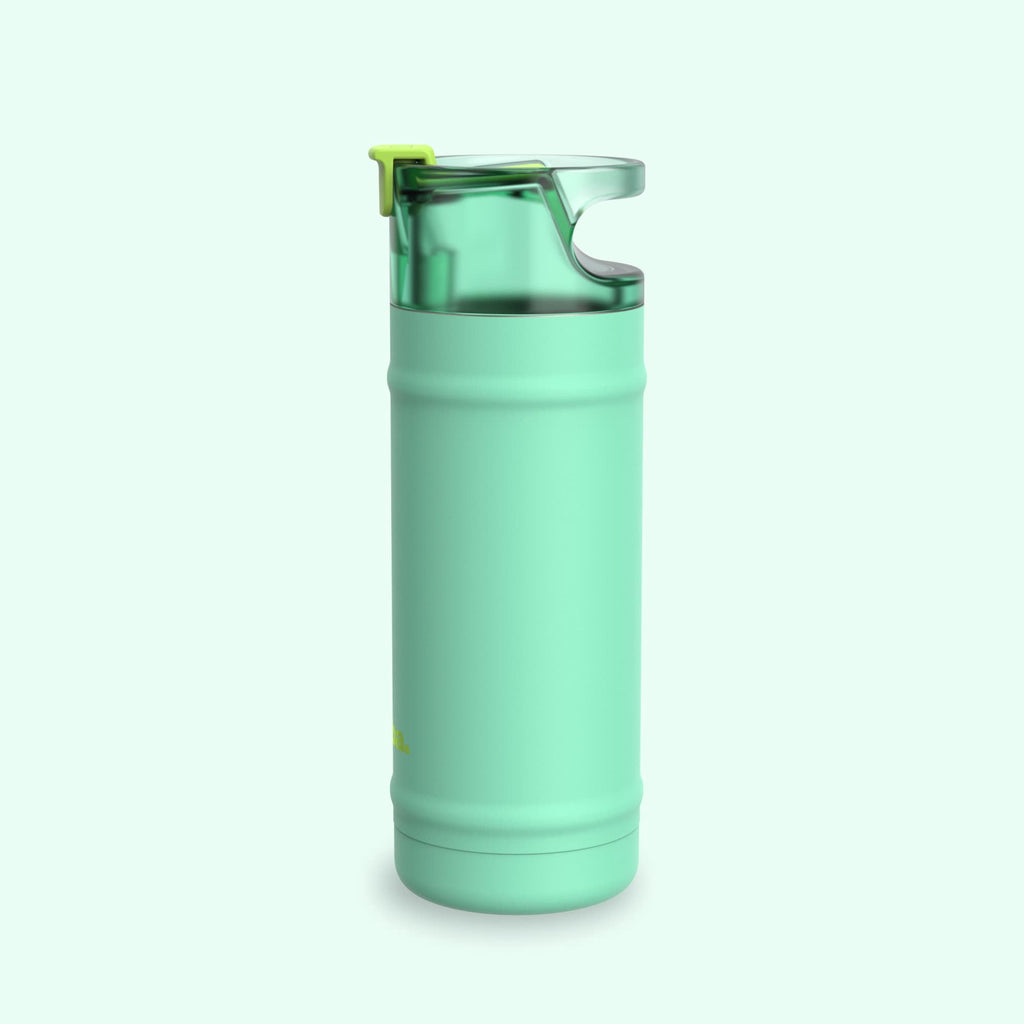 Bubba 18oz DualSip Insulated Stainless Steel Water Bottle with Straw & Sip Lid, Tropical Eclipse Mint/Green