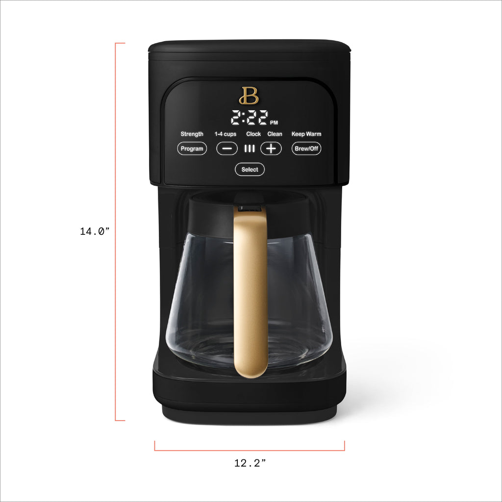 Beautiful 12 cup Programmable Coffee Maker, Thyme Green by Drew Barrymore