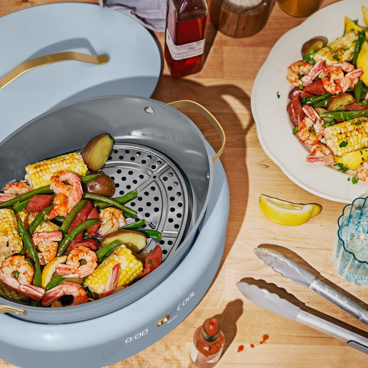 Beautiful 10 in 1, 6 Qt Electric Multi-Cooker, Thyme Green by Drew Barrymore