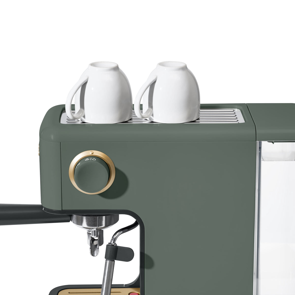 Beautiful by Drew Barrymore Slim Espresso Machine, 20-Bar Pressure, Black Sesame